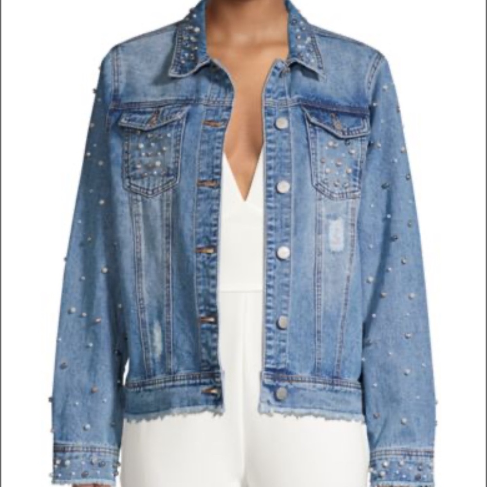Lea & Viola Embellished Denim Jacket
